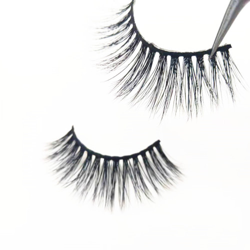 Different Styles  beautier Mink Eye Lashes Private Label Box Soft Strip Lashes