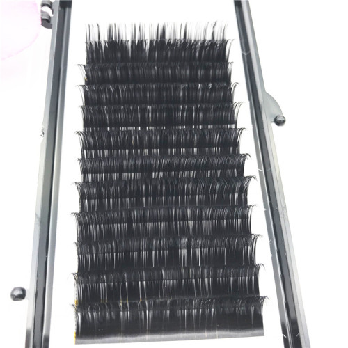 Factory natural black 0.10 Thickness Silk Mink individual Eyelash Extensions