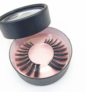 Super Soft Own Brand Professional silk mink eyelash natural Black Color