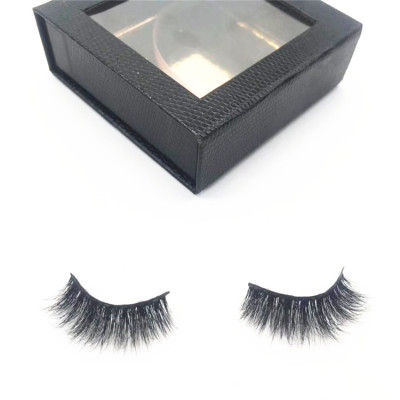 Handmade 100% fluffy 3d real mink lashes eyelashes private label custom package