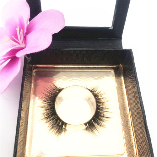 Handmade 100% fluffy 3d real mink lashes eyelashes private label custom package