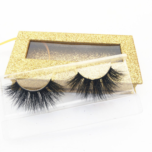 Accept samples natural black 25mm lashes  fake eyelashes with high quality