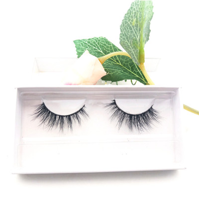natural length  faux mink fur strip eyelashes clear invisible band mink eye lashes