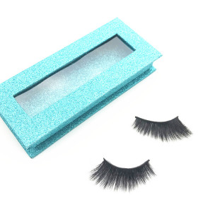 3D strip faux mink lashes wispy mink eyelashes package box private label custom