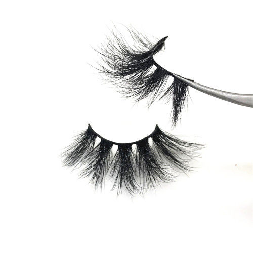 100% mink fur wholesale  full strip extra long mink lashes 25mm eyelashes with custom box