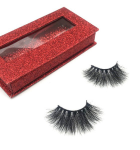 25mm real mink eyelash wholesale creat your own brand eyelashes customer logo 3d mink eyelashes