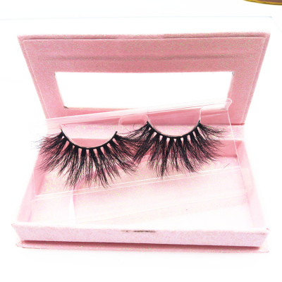 Luxury 25mm mink eyelashes 100% real siberian mink eyelashes bulk 3d 25mm mink eyelashes
