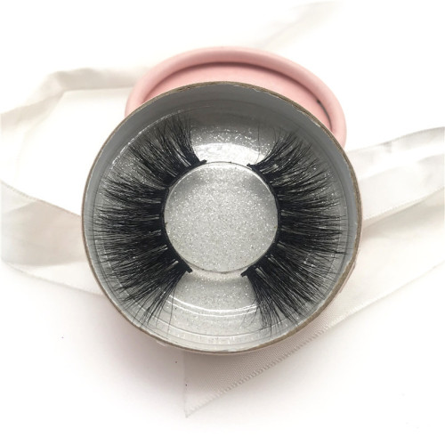 100% handmade real mink lashes Private Label Eyelashes 3D Real Mink Eyelash Black Cotton Band