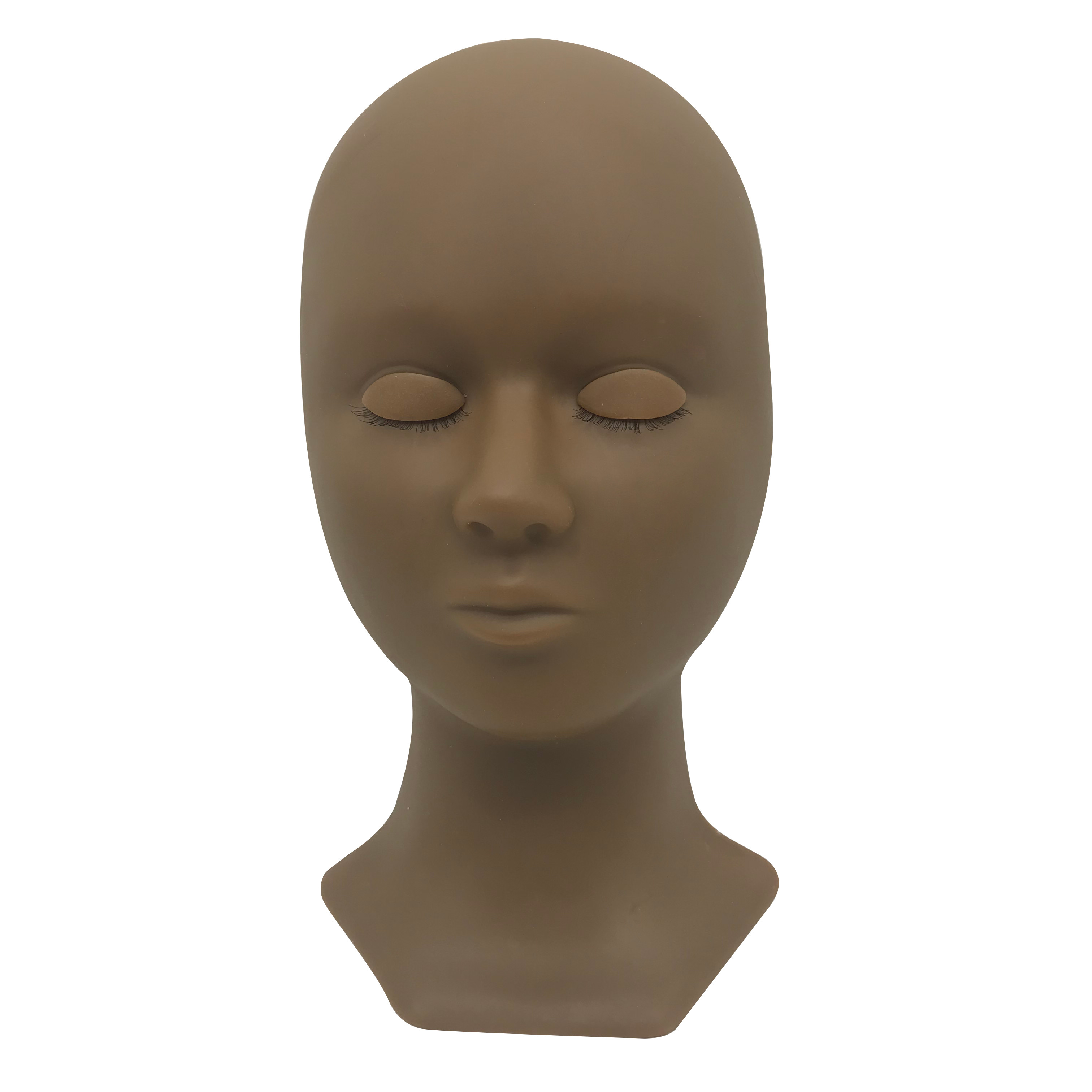 mannequin head with eyelids