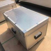 High-end premium customized sliver aluminum tool case Pure Embossing aluminum skin surface box&kit with partition