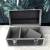 portable black Aluminum Case Shockproof instrument box Aluminum Carrying Tool Case Lined with partition