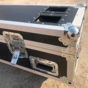 Factory customized big aluminum flight case tool guitar black aluminum alloy box with wheel stackable