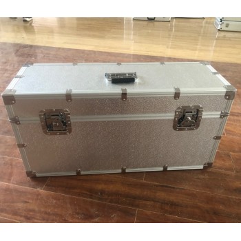 Customized size sliver big aluminum flight case tool air box aluminum alloy kit with EVA lining model