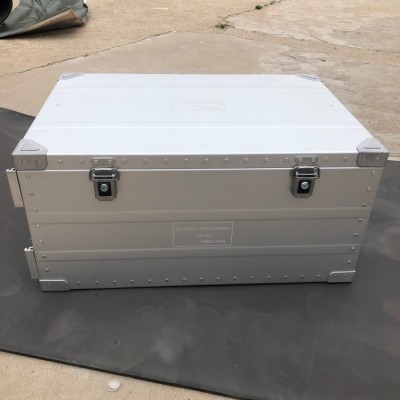Silver Carrying Case Pure Aluminum Tool Case Metal Box with EVA foam wheels pull rod for equipments