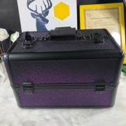 New fashion style Purple gradient aluminum alloy make-up box&case for girls dresser in stock
