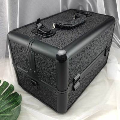 Professional make up aluminium cosmetics box, Aluminium frame beauty cosmetic box, Travel beauty box makeup