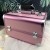 High quality fashion portable pink make up aluminum case vanity cosmetics box for sales