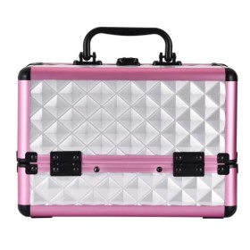 Customized color Hard Aluminum Carrying make-up Case Lockable Cosmetics Make-up Beauty box Nail Tech Hair Salon Jewelry