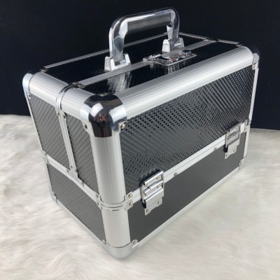 cheaper company Fancy small make-up beauty aluminum cosmetics case with mirror