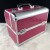 waterproof  ABS/PC aluminum make up storage box pink beauty case cosmetic case