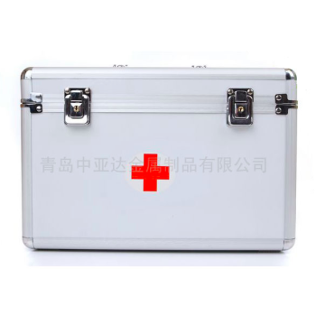 Multi-functional portable portable aluminum alloy medical case with straps partition