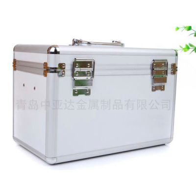 Multi-functional portable portable aluminum alloy medical case with straps partition