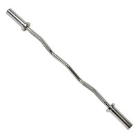Bearings fitness curved weight barbell bar