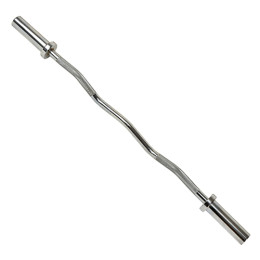 Bearings fitness curved weight barbell bar