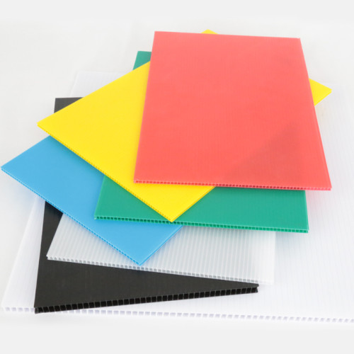 Easy to Cut Waterproof Lightweight PP Fluted Polypropylene Plastic Corrugated Sheet