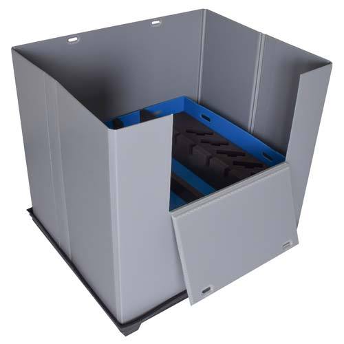 China manufacturer foldable durable packaging box plastic honeycomb pallet sleeve container