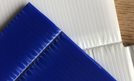 creasing on pp corrugated sheet