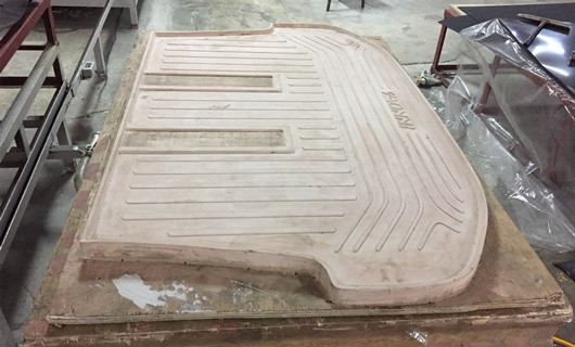 thermoforming mold of car floor mat