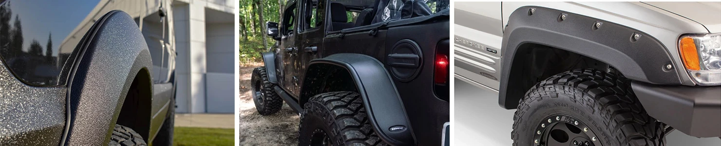 Wheel fender flares