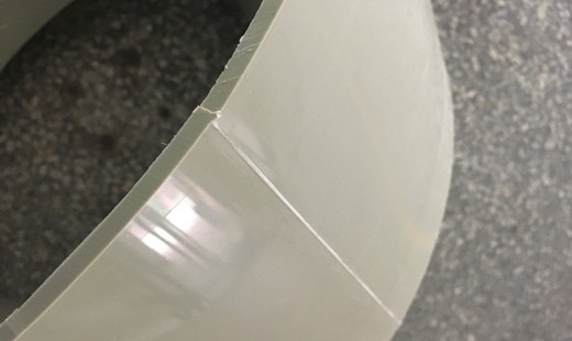 Polypropylene sheet butt welding