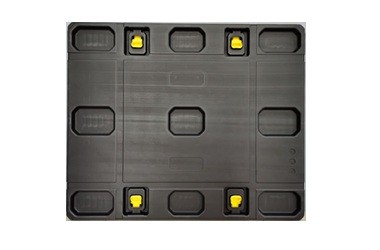 Injection molded HDPE top lid and pallet