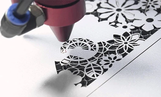 CO2 laser cutting PP film sheet