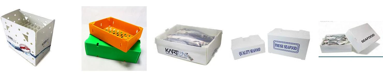 Plastic turnover box with lid