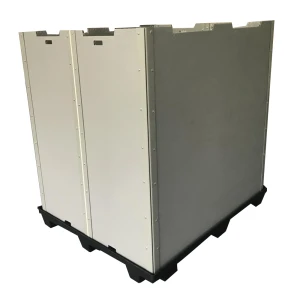 Polypropylene Plastic Storage Box with Lock for Warehouse and Logistics