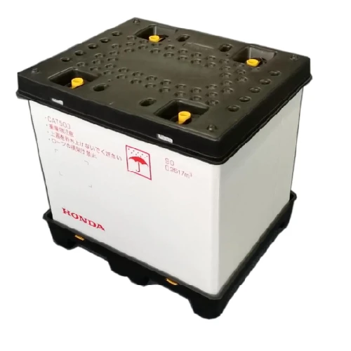 Polypropylene Plastic Storage Box with Lock for Warehouse and Logistics