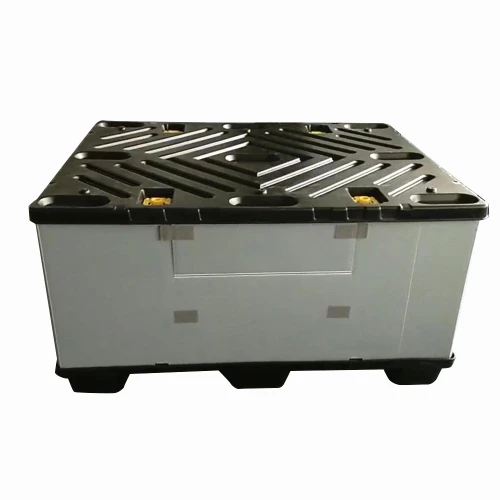 Polypropylene Plastic Storage Box with Lock for Warehouse and Logistics