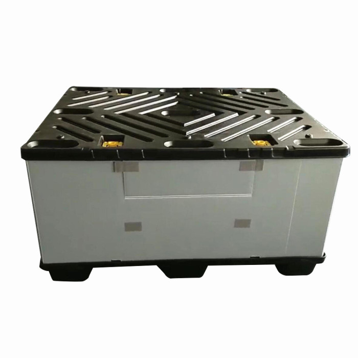 Polypropylene Plastic Storage Box with Lock for Warehouse and Logistics