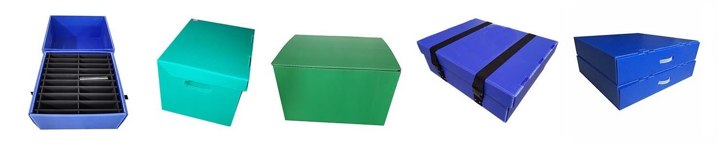 Plastic turnover box with lid
