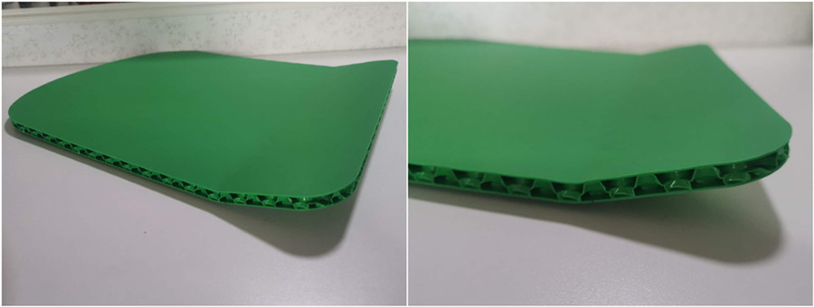 pp honeycomb panel bend processing