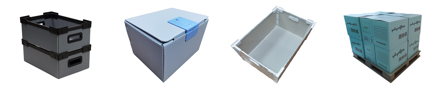 Durable reusable stackable packaging boxes