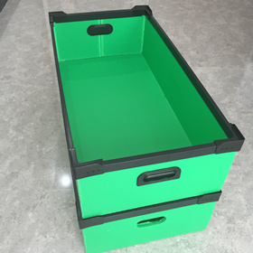 Stackable returnable plastic box