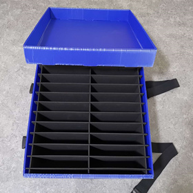 packaging box with lid and divider