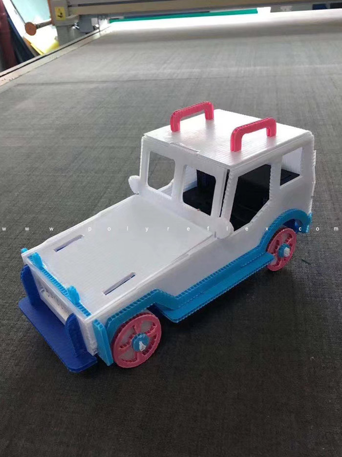 PP Corrugated Sheets Toy Car