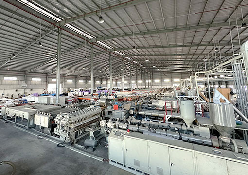 PP corrugated sheet production line