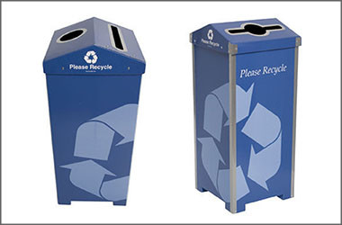 corrugated plastic recycling bin