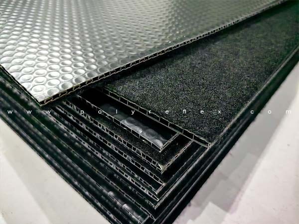 PP bubble board with fabric